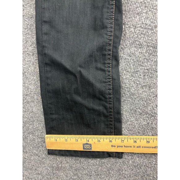 Athleta Slim Straight Jeans Women's 4 Dark Blue Drawstring Mid Rise - Picture 6 of 9